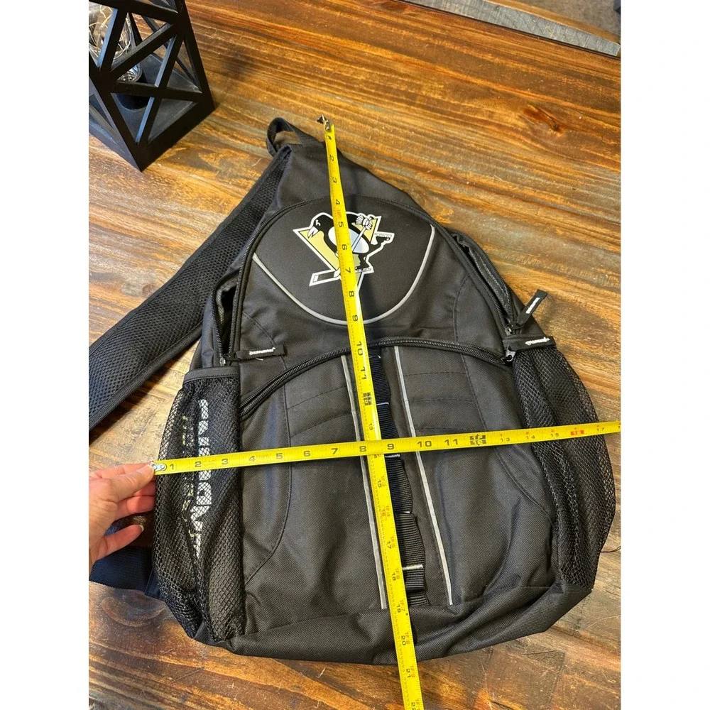Pittsburgh Penguins NHL Black Sling Bag Backpack Official Licensed‎ Product